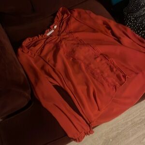 Flowy Orange Blouse